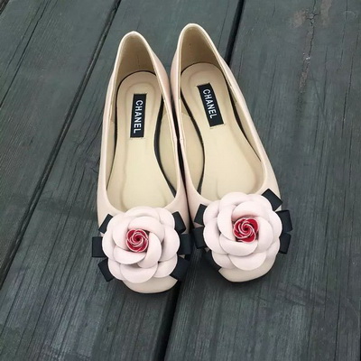 CHANEL Shallow mouth flat shoes Women--061